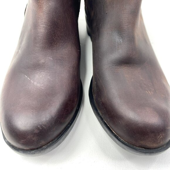 Sorel Boots Womens Size 7 Lolla Chelsea Ankle Booties Brown Leather Pull On - Picture 3 of 7